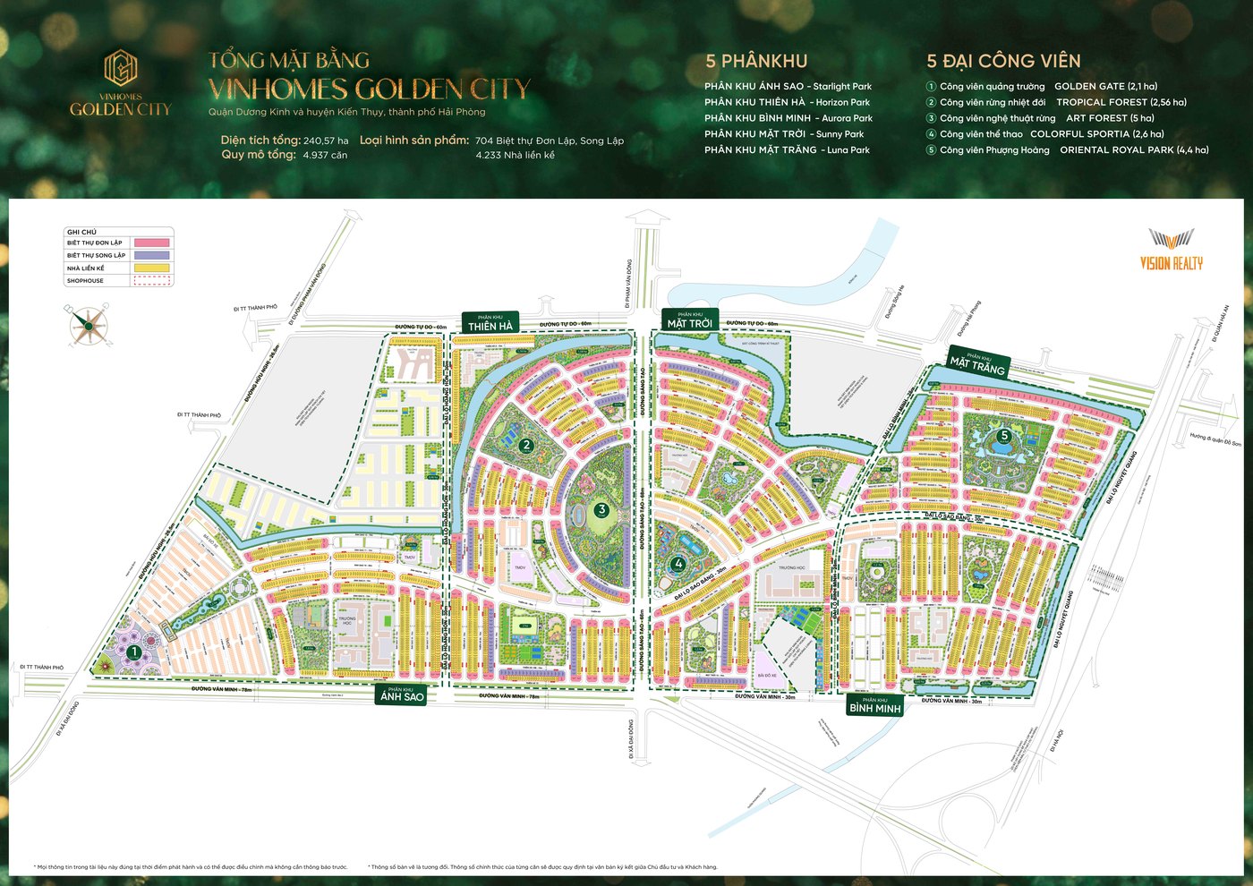 Tổng mặt bằng Vinhomes Golden City